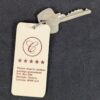 Vintage Dominion Lock Co Canadian Hotel Room Key with Identification Fob Hard...