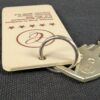 Vintage Dominion Lock Co Canadian Hotel Room Key with Identification Fob Hard...