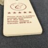 Vintage Dominion Lock Co Canadian Hotel Room Key with Identification Fob Hard...