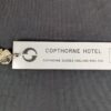 Copthorne Hotel Room Key and Fob Set Union Parkes Metal Key White Fob Good Cond
