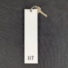 Copthorne Hotel Room Key and Fob Set Union Parkes Metal Key White Fob Good Cond