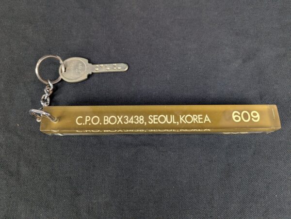 Seoul Korea Hotel Room Key and Acrylic Keychain Vintage Hospitality Collect...