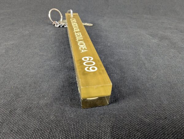 Seoul Korea Hotel Room Key and Acrylic Keychain Vintage Hospitality Collect...
