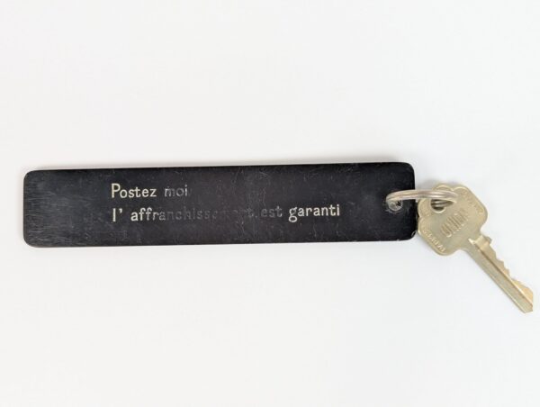 Vintage Brussels Europa Hotel Room Key with Plastic Fob Union Brand Collectible