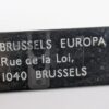 Vintage Brussels Europa Hotel Room Key with Plastic Fob Union Brand Collectible