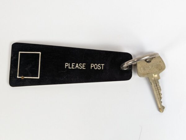Vintage Jurys Hotel Limerick Ireland Room Key and Fob Two-Sided Black and White