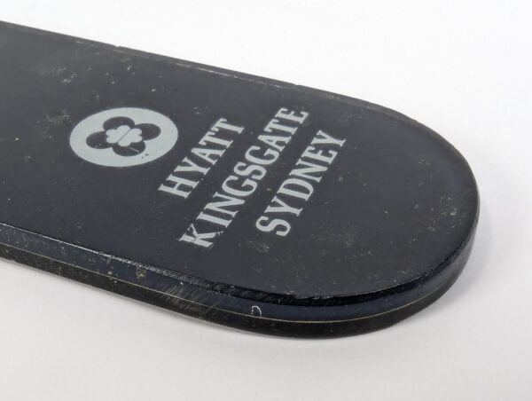 Hyatt Kingsgate Sydney Hotel Room Key Tag Vintage Plastic Fob Weiser Metal Key
