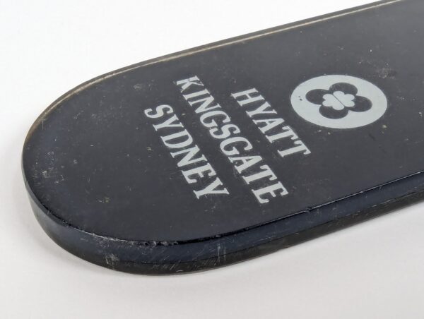 Hyatt Kingsgate Sydney Hotel Room Key Tag Vintage Plastic Fob Weiser Metal Key