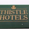 Vintage Thistle Hotels Edinburgh Room Key and Green Acrylic Fob Set A21 Good