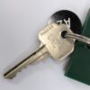 Vintage Thistle Hotels Edinburgh Room Key and Green Acrylic Fob Set A21 Good