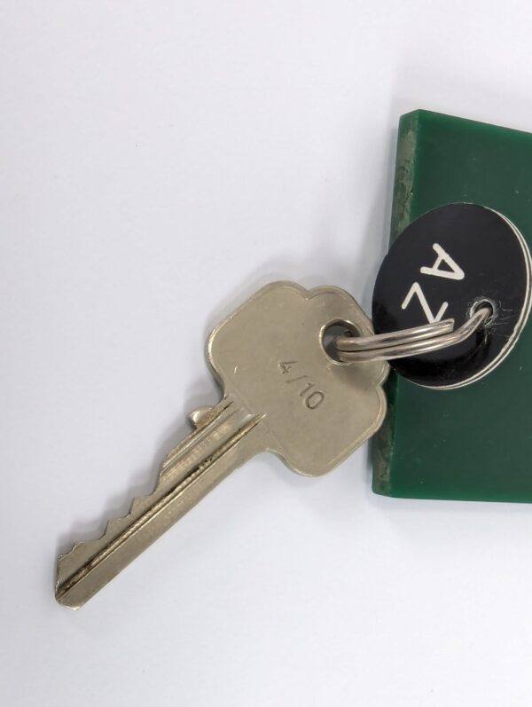 Vintage Thistle Hotels Edinburgh Room Key and Green Acrylic Fob Set A21 Good