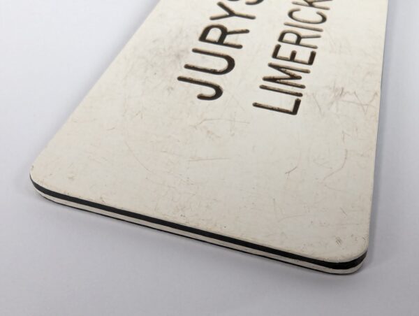 Vintage Jurys Hotel Limerick Ireland Room Key Fob Sargent Black White Metal Ring