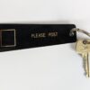 Vintage Jurys Hotel Limerick Ireland Room Key Fob Sargent Black White Metal Ring