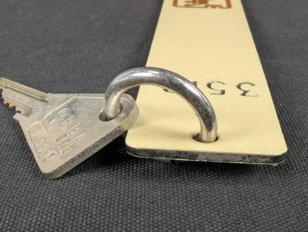 Vintage 1980s Germany Hotel Room Key and Fob Vachette and Orba Branding Colle...