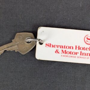 Vintage Sheraton Hotels & Motor Inns Bordentown NJ Hotel Room Key and Fob Mid...