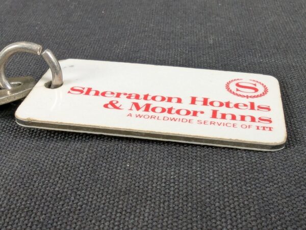 Vintage Sheraton Hotels & Motor Inns Bordentown NJ Hotel Room Key and Fob Mid...