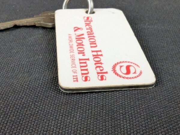 Vintage Sheraton Hotels & Motor Inns Bordentown NJ Hotel Room Key and Fob Mid...