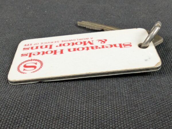 Vintage Sheraton Hotels & Motor Inns Bordentown NJ Hotel Room Key and Fob Mid...