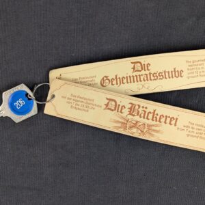 Winfield Hotel Room Key with Promotional Tag Blue Plastic Insert Collectible