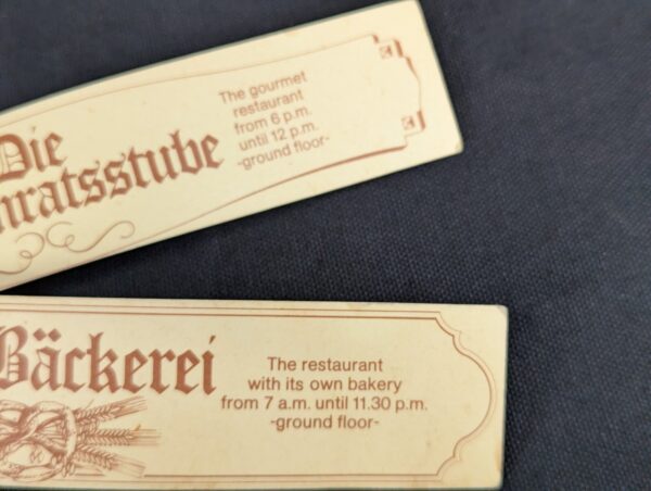 Winfield Hotel Room Key with Promotional Tag Blue Plastic Insert Collectible