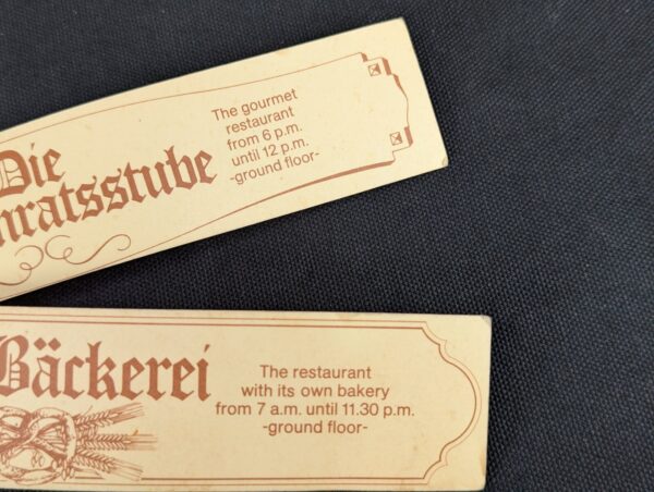 Winfield Hotel Room Key with Promotional Tag Blue Plastic Insert Collectible