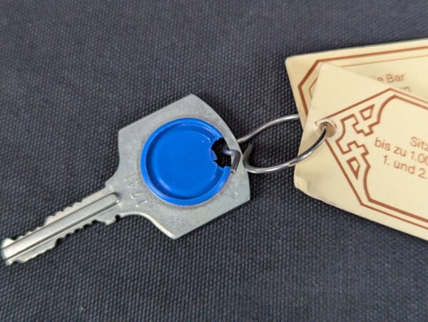 Winfield Hotel Room Key with Promotional Tag Blue Plastic Insert Collectible