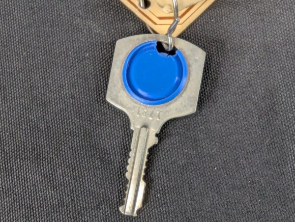 Winfield Hotel Room Key with Promotional Tag Blue Plastic Insert Collectible