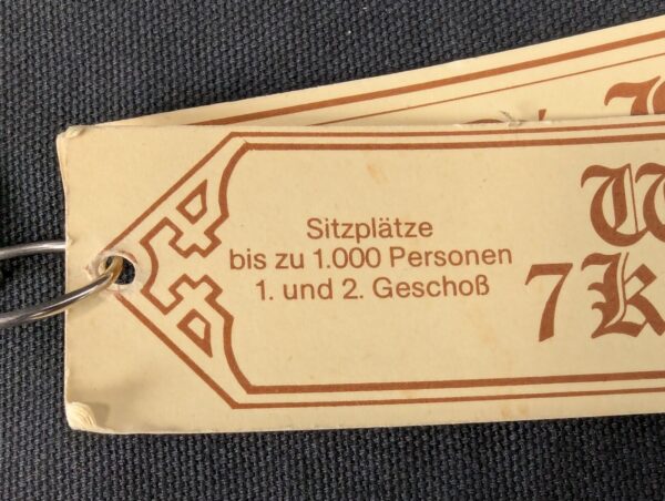 Winfield Hotel Room Key with Promotional Tag Blue Plastic Insert Collectible