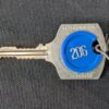 Winfield Hotel Room Key with Promotional Tag Blue Plastic Insert Collectible