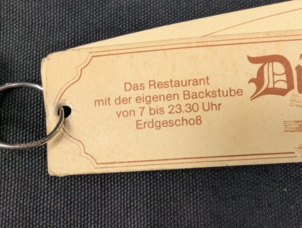 Winfield Hotel Room Key with Promotional Tag Blue Plastic Insert Collectible