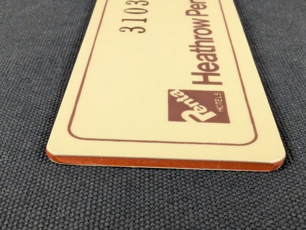 Vintage Heathrow Penta Hotel Room Key and Fob Metal Key Plastic Fob Collectible