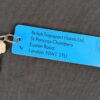 Vintage British Transport Hotels Ltd Hotel Room Key and Fob Mid-Century Colle...