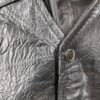 Vintage 1990s Leather Works Patchwork Leather Vest Men's Size Large Brown Snap