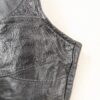 Vintage 1990s Leather Works Patchwork Leather Vest Men's Size Large Brown Snap