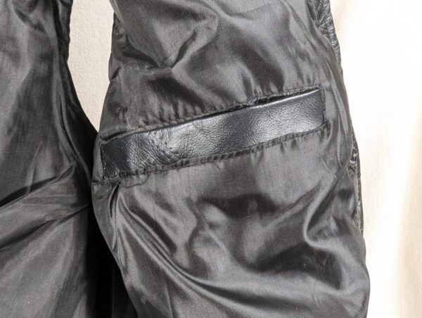 Vintage 1990s Leather Works Patchwork Leather Vest Men's Size Large Brown Snap
