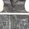 Vintage 1990s Leather Works Patchwork Leather Vest Men's Size Large Brown Snap