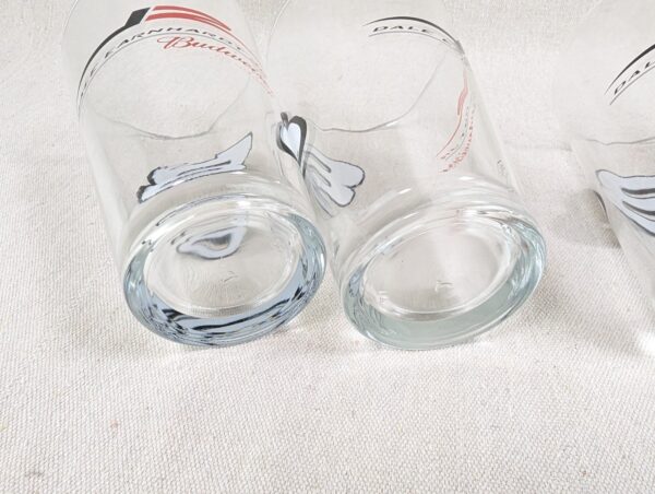 10-1042.jpg Budweiser Dale Earnhardt Jr #8 NASCAR Pint Glasses Set of 4 Red White 2000s Bar