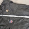 10-1058.jpg Minnesota Vikings NFL Faux Leather Moto Jacket Size Large Team Logos Zip Pockets