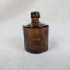 Vintage Amber Glass Apothecary Bottle 2.5 Inch Small Medicine Chemical Jar Good