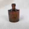 Vintage Amber Glass Apothecary Bottle 2.5 Inch Small Medicine Chemical Jar Good