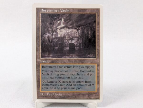 Bottomless Vault - 5th Edition MTG 1997 Uncommon Land Card SKU I6E5773