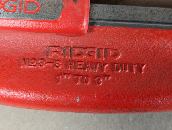 Ridgid No. 3-S Heavy Duty Pipe Cutter 1-3 Inch Capacity Red Tool