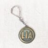 Vintage Lebanese International Airways LIA Brass Keychain DRAGO Paris Mid-Cen...
