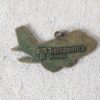 Vintage Transamerica Airlines Brass Airplane Charm Keychain Aviation Memorabilia