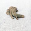 Vintage Transamerica Airlines Brass Airplane Charm Keychain Aviation Memorabilia