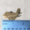 Vintage Transamerica Airlines Brass Airplane Charm Keychain Aviation Memorabilia
