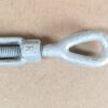 Galvanized Steel Eye-and-Eye Turnbuckle 3/8" x 6" Directional Threading Hardware