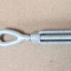 Galvanized Steel Eye-and-Eye Turnbuckle 3/8" x 6" Directional Threading Hardware