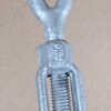Galvanized Steel Eye-and-Eye Turnbuckle 3/8" x 6" Directional Threading Hardware