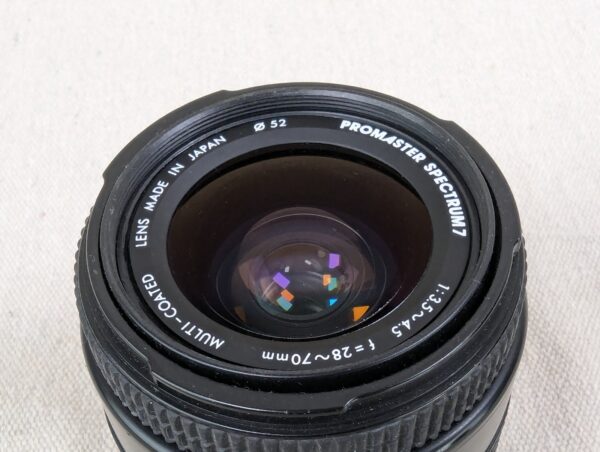 Promaster Spectrum 7 Camera Lens 28-70mm f/3.5-4.5 Vintage Excellent Condition